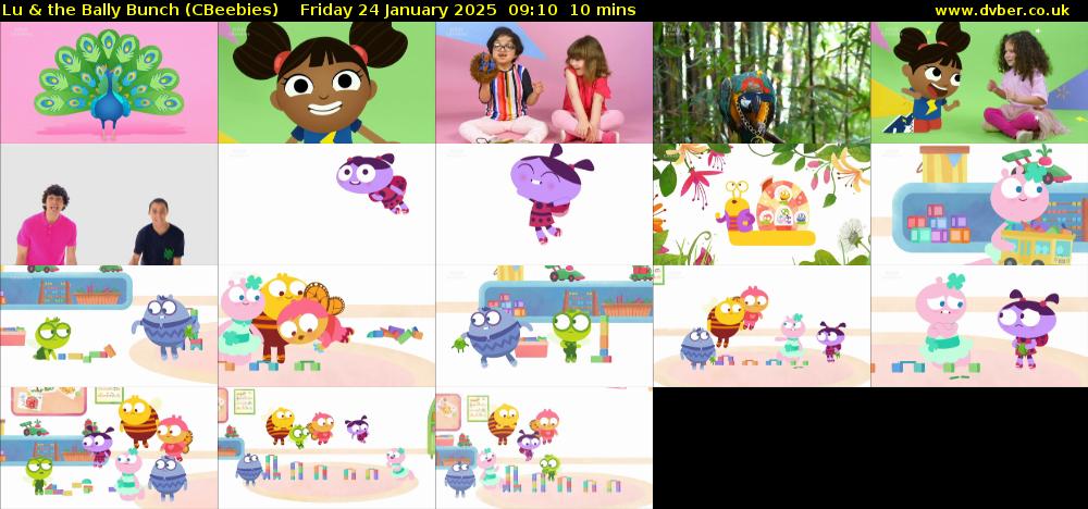 Lu & the Bally Bunch (CBeebies) Friday 24 January 2025 09:10 - 09:20