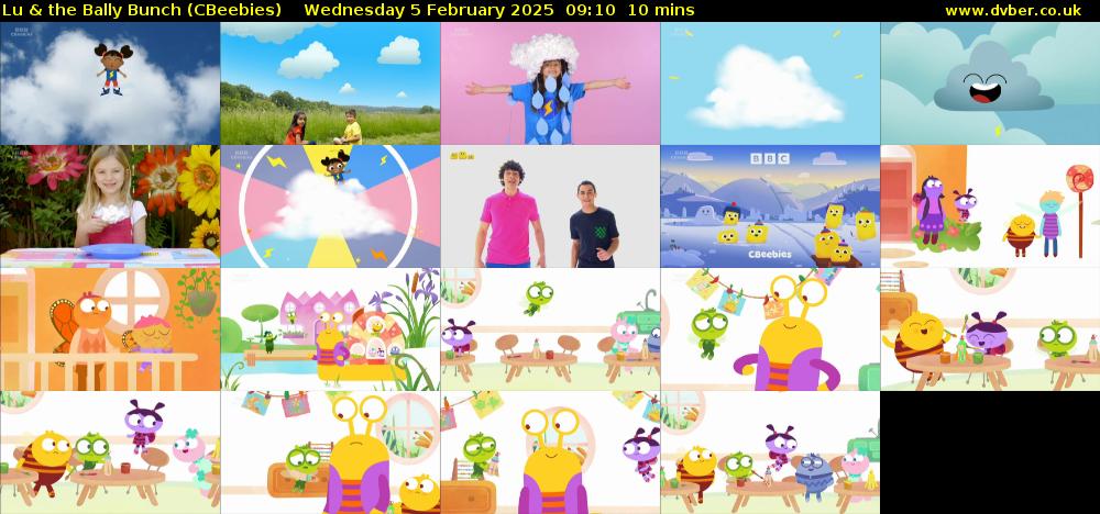 Lu & the Bally Bunch (CBeebies) Wednesday 5 February 2025 09:10 - 09:20