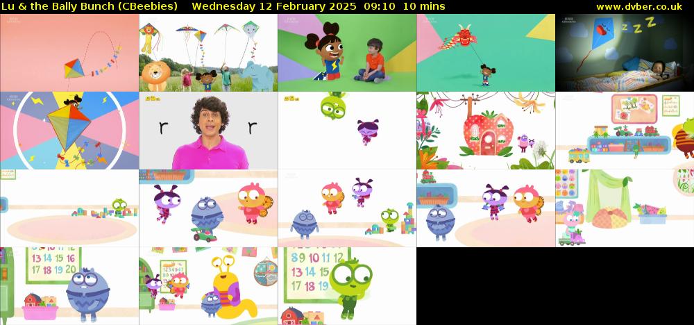 Lu & the Bally Bunch (CBeebies) Wednesday 12 February 2025 09:10 - 09:20