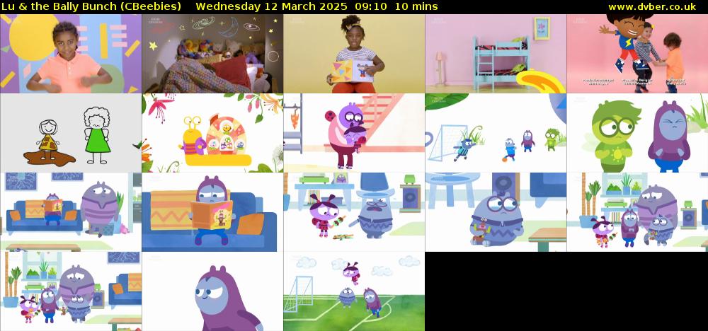 Lu & the Bally Bunch (CBeebies) Wednesday 12 March 2025 09:10 - 09:20