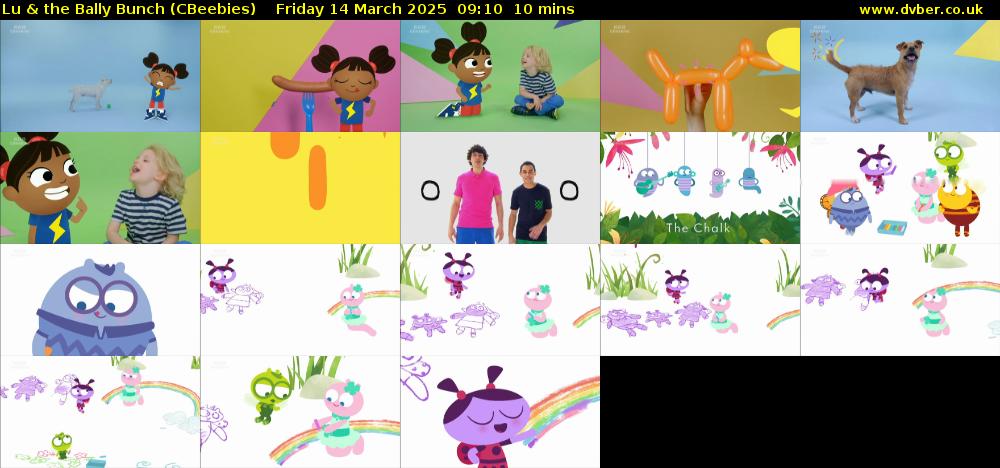 Lu & the Bally Bunch (CBeebies) Friday 14 March 2025 09:10 - 09:20