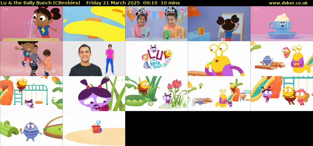 Lu & the Bally Bunch (CBeebies) Friday 21 March 2025 09:10 - 09:20
