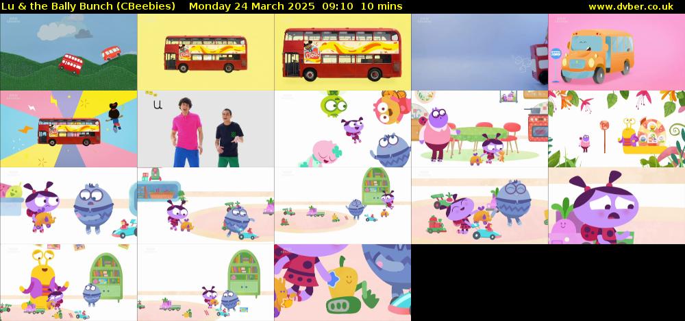 Lu & the Bally Bunch (CBeebies) Monday 24 March 2025 09:10 - 09:20