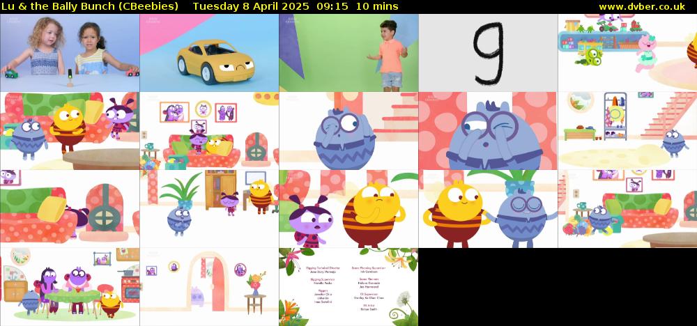 Lu & the Bally Bunch (CBeebies) Tuesday 8 April 2025 09:15 - 09:25