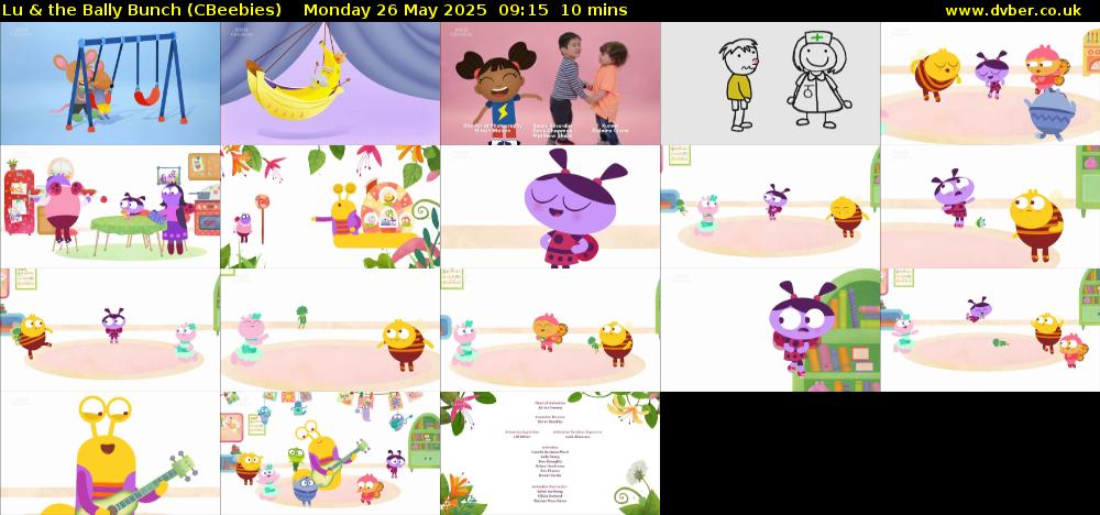 Lu & the Bally Bunch (CBeebies) Monday 26 May 2025 09:15 - 09:25