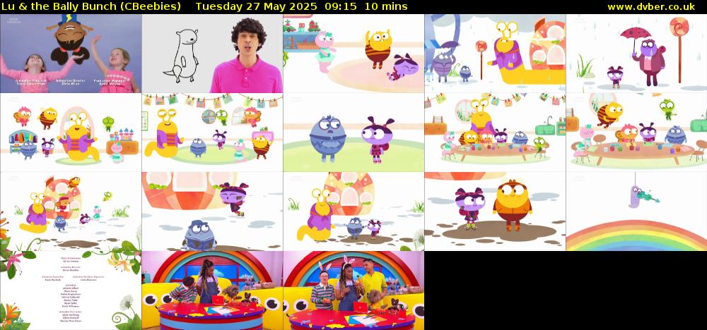 Lu & the Bally Bunch (CBeebies) Tuesday 27 May 2025 09:15 - 09:25