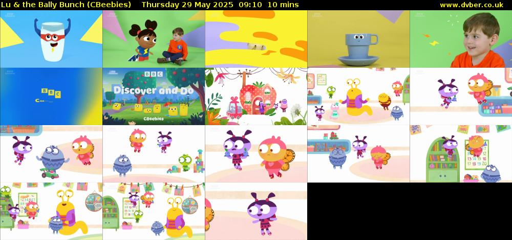 Lu & the Bally Bunch (CBeebies) Thursday 29 May 2025 09:10 - 09:20