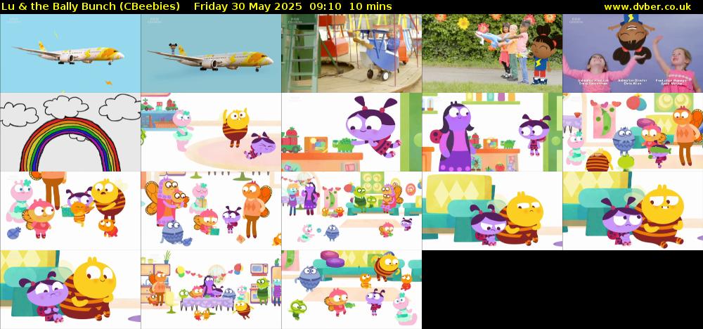 Lu & the Bally Bunch (CBeebies) Friday 30 May 2025 09:10 - 09:20