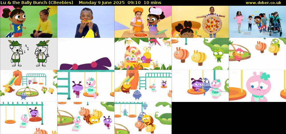 Lu & the Bally Bunch (CBeebies) Monday 9 June 2025 09:10 - 09:20