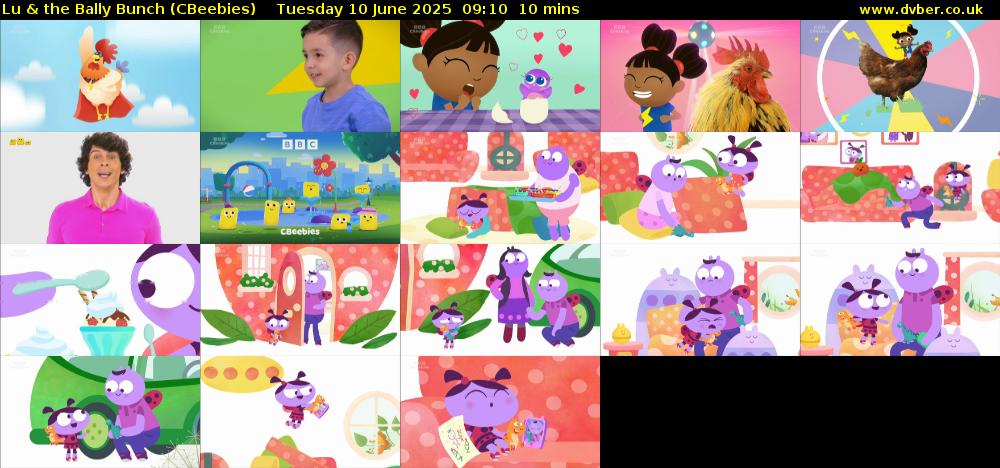 Lu & the Bally Bunch (CBeebies) Tuesday 10 June 2025 09:10 - 09:20