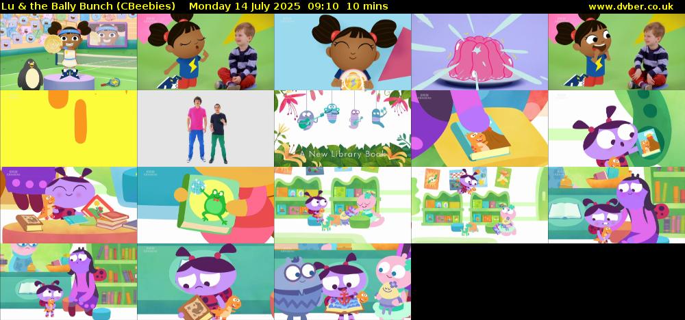 Lu & the Bally Bunch (CBeebies) Monday 14 July 2025 09:10 - 09:20