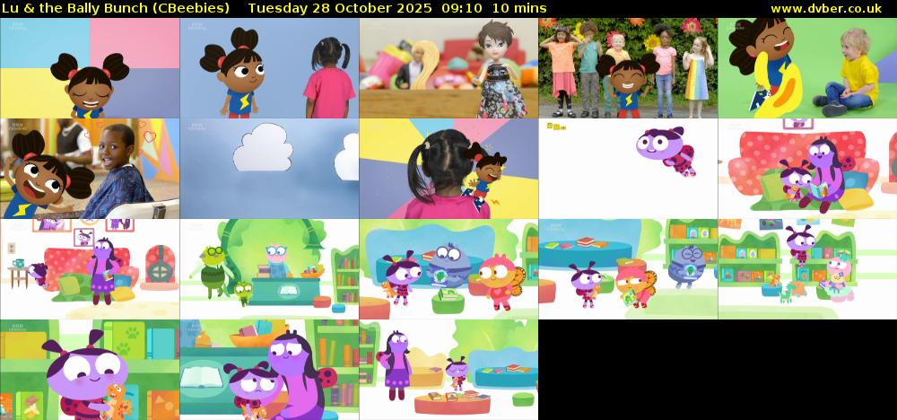 Lu & the Bally Bunch (CBeebies) Tuesday 28 October 2025 09:10 - 09:20