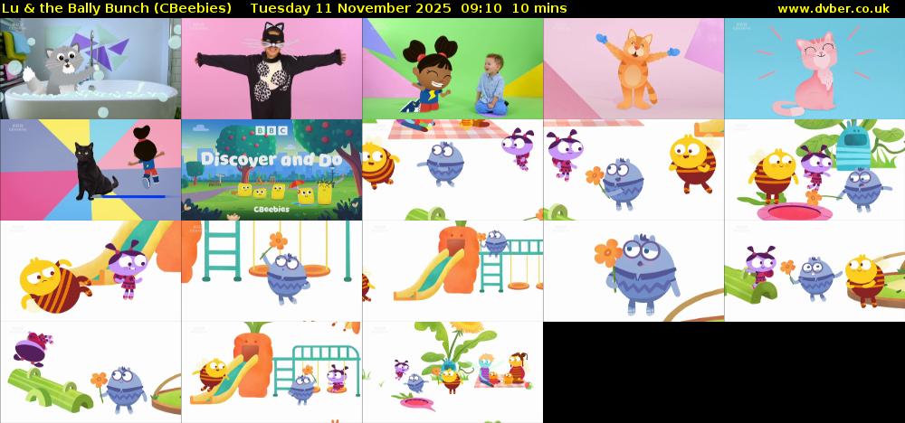 Lu & the Bally Bunch (CBeebies) Tuesday 11 November 2025 09:10 - 09:20