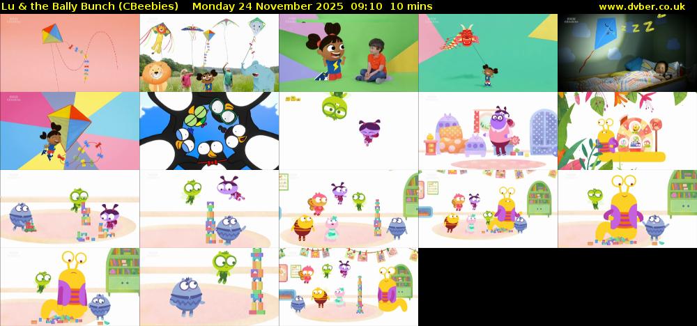 Lu & the Bally Bunch (CBeebies) Monday 24 November 2025 09:10 - 09:20