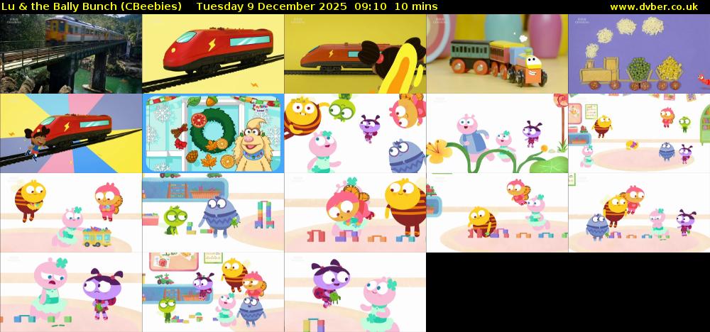 Lu & the Bally Bunch (CBeebies) Tuesday 9 December 2025 09:10 - 09:20