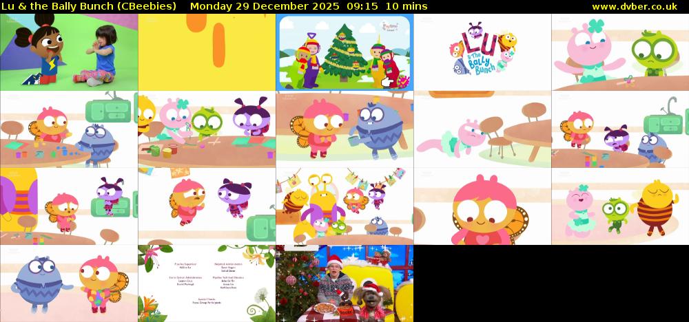 Lu & the Bally Bunch (CBeebies) Monday 29 December 2025 09:15 - 09:25