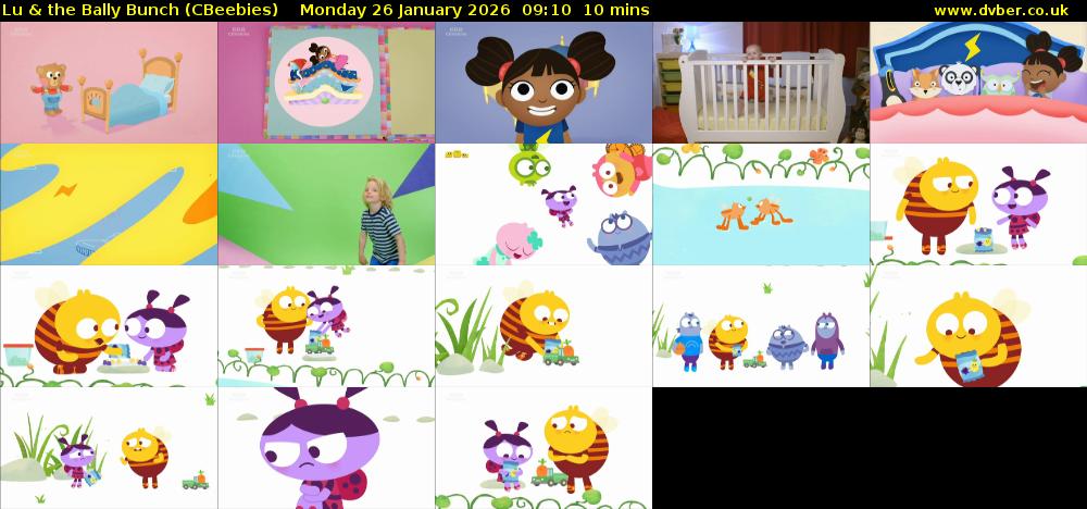 Lu & the Bally Bunch (CBeebies) Monday 26 January 2026 09:10 - 09:20