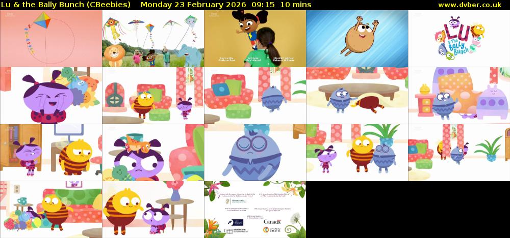 Lu & the Bally Bunch (CBeebies) Monday 23 February 2026 09:15 - 09:25