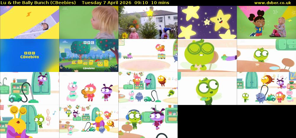 Lu & the Bally Bunch (CBeebies) Tuesday 7 April 2026 09:10 - 09:20