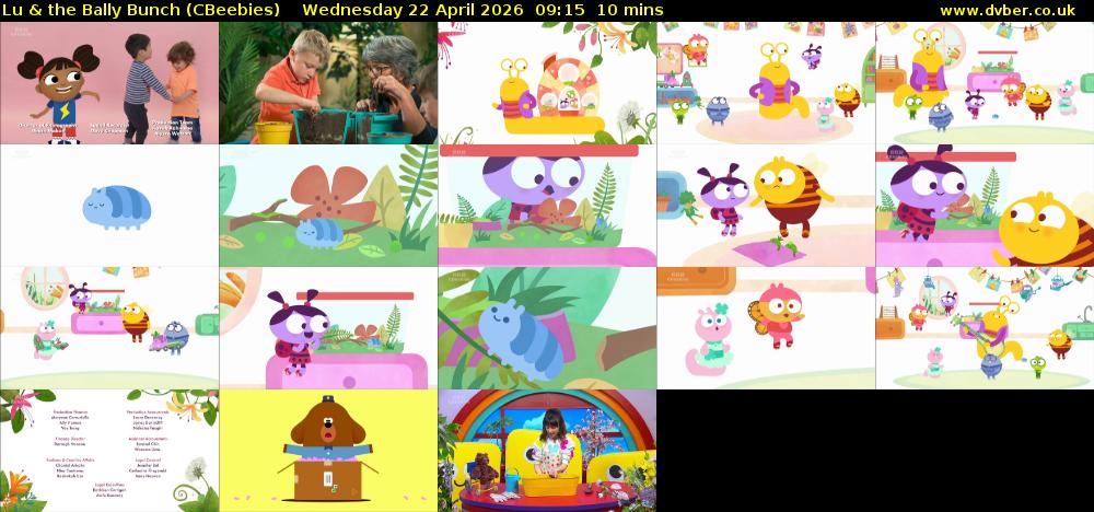 Lu & the Bally Bunch (CBeebies) Wednesday 22 April 2026 09:15 - 09:25