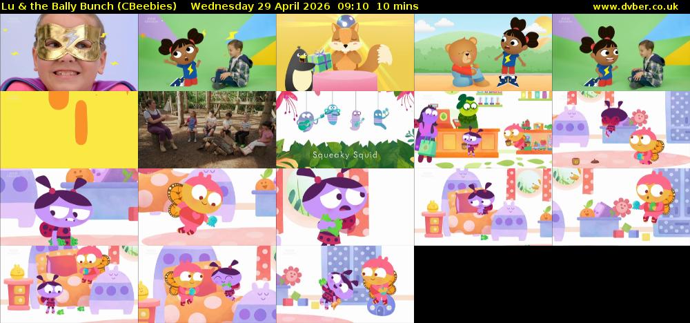 Lu & the Bally Bunch (CBeebies) Wednesday 29 April 2026 09:10 - 09:20