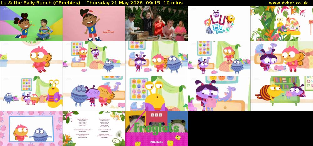 Lu & the Bally Bunch (CBeebies) Thursday 21 May 2026 09:15 - 09:25