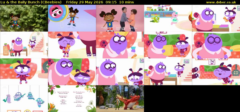 Lu & the Bally Bunch (CBeebies) Friday 29 May 2026 09:15 - 09:25