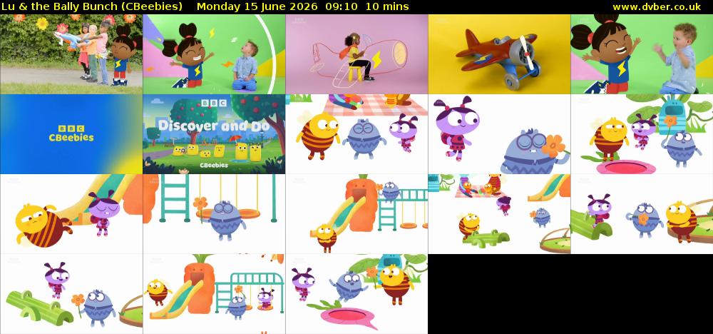 Lu & the Bally Bunch (CBeebies) Monday 15 June 2026 09:10 - 09:20