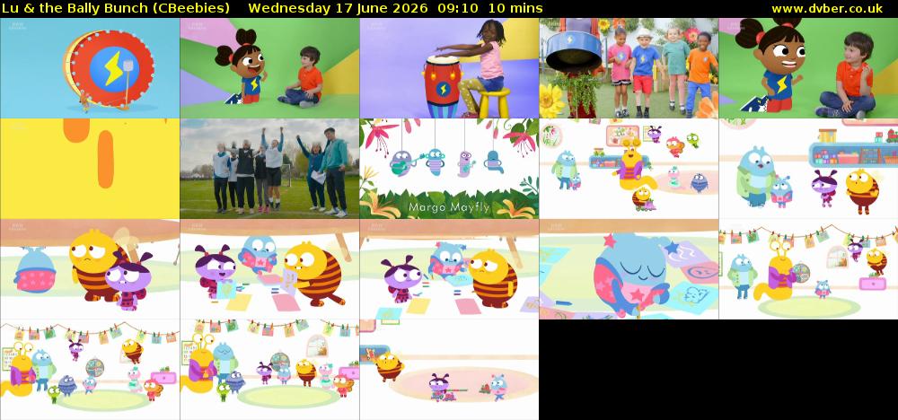 Lu & the Bally Bunch (CBeebies) Wednesday 17 June 2026 09:10 - 09:20