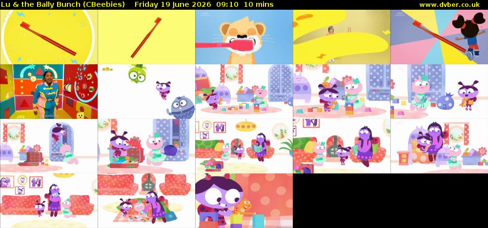 Lu & the Bally Bunch (CBeebies) Friday 19 June 2026 09:10 - 09:20