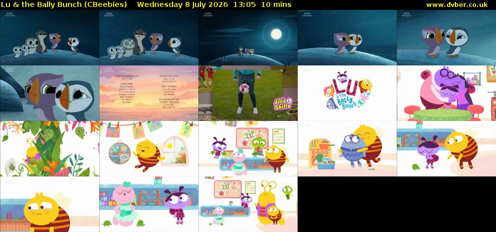 Lu & the Bally Bunch (CBeebies) Wednesday 8 July 2026 13:05 - 13:15