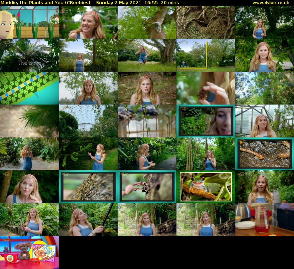 Maddie, the Plants and You (CBeebies) Sunday 2 May 2021 16:55 - 17:15