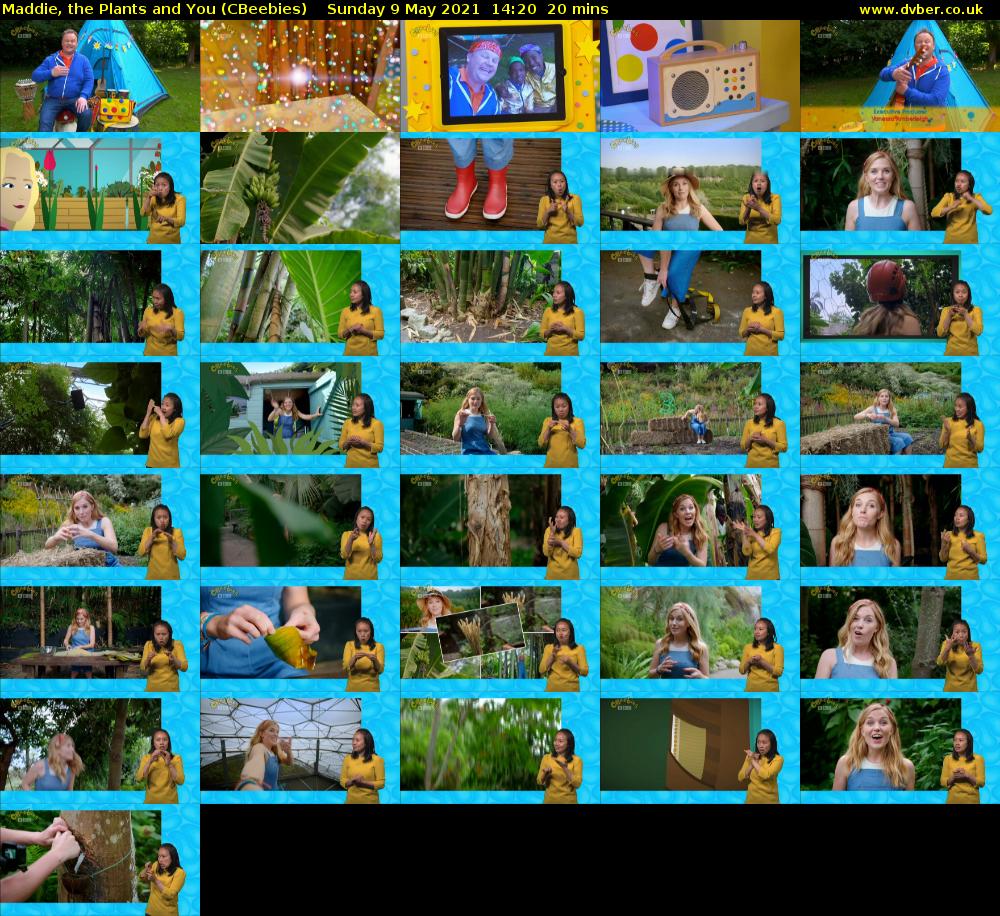 Maddie, the Plants and You (CBeebies) Sunday 9 May 2021 14:20 - 14:40