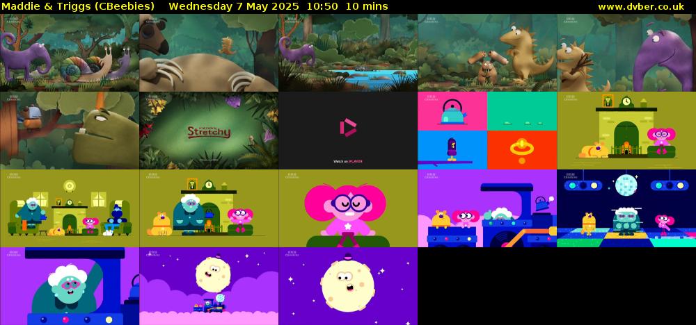 Maddie & Triggs (CBeebies) Wednesday 7 May 2025 10:50 - 11:00