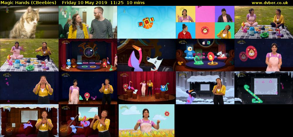 Magic Hands (CBeebies) Friday 10 May 2019 11:25 - 11:35