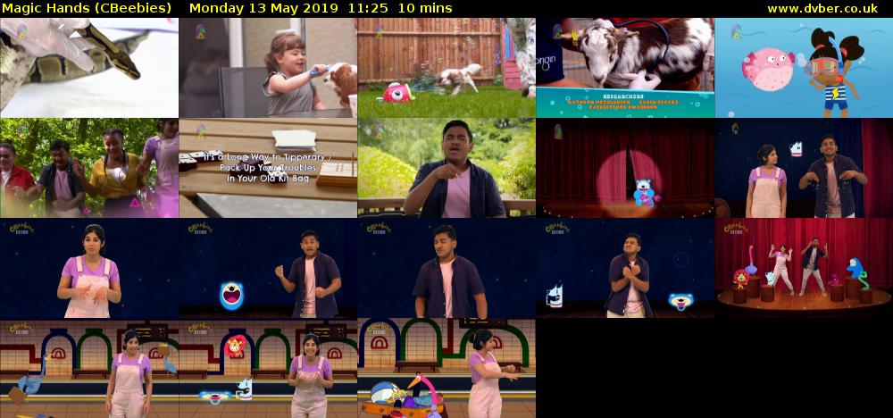 Magic Hands (CBeebies) Monday 13 May 2019 11:25 - 11:35