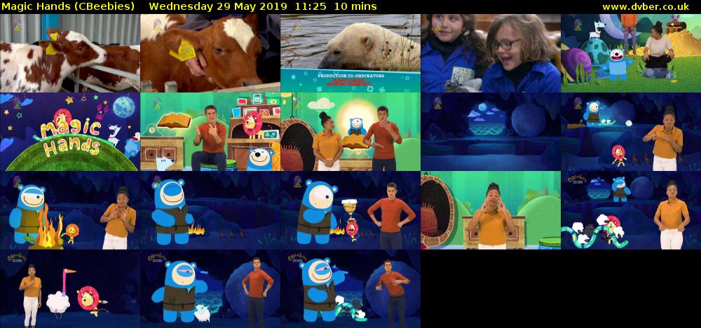 Magic Hands (CBeebies) Wednesday 29 May 2019 11:25 - 11:35