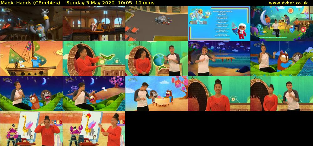 Magic Hands (CBeebies) Sunday 3 May 2020 10:05 - 10:15