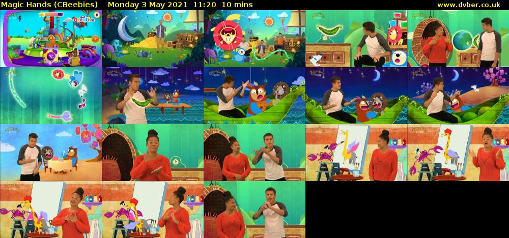 Magic Hands (CBeebies) Monday 3 May 2021 11:20 - 11:30