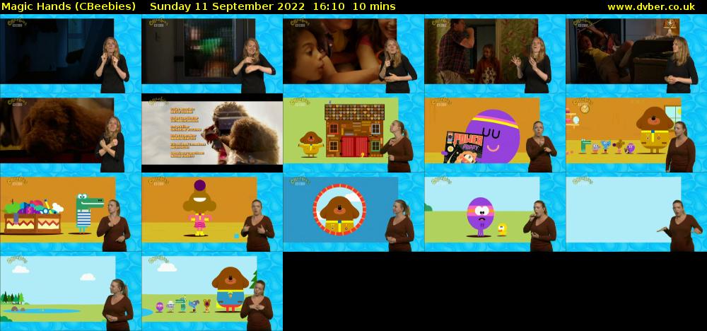 Magic Hands (CBeebies) Sunday 11 September 2022 16:10 - 16:20