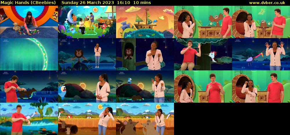 Magic Hands (CBeebies) Sunday 26 March 2023 16:10 - 16:20