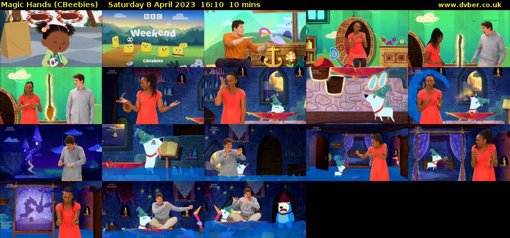 Magic Hands (CBeebies) Saturday 8 April 2023 16:10 - 16:20