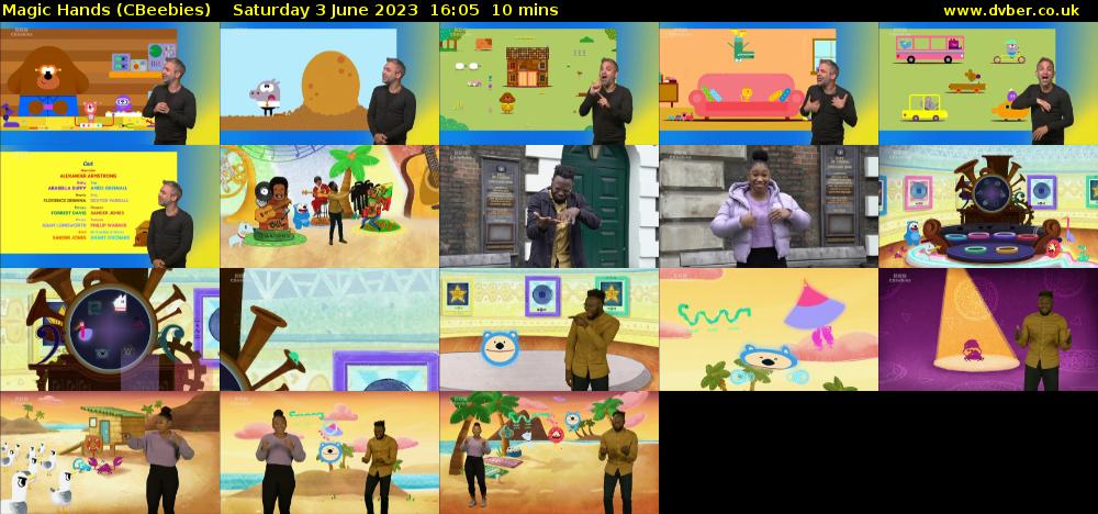 Magic Hands (CBeebies) Saturday 3 June 2023 16:05 - 16:15