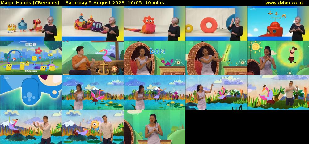 Magic Hands (CBeebies) Saturday 5 August 2023 16:05 - 16:15