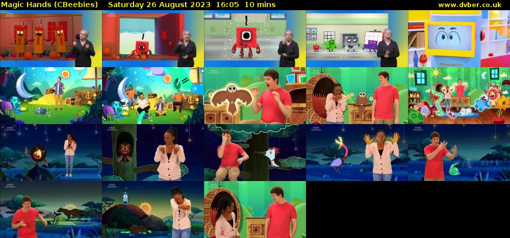 Magic Hands (CBeebies) Saturday 26 August 2023 16:05 - 16:15