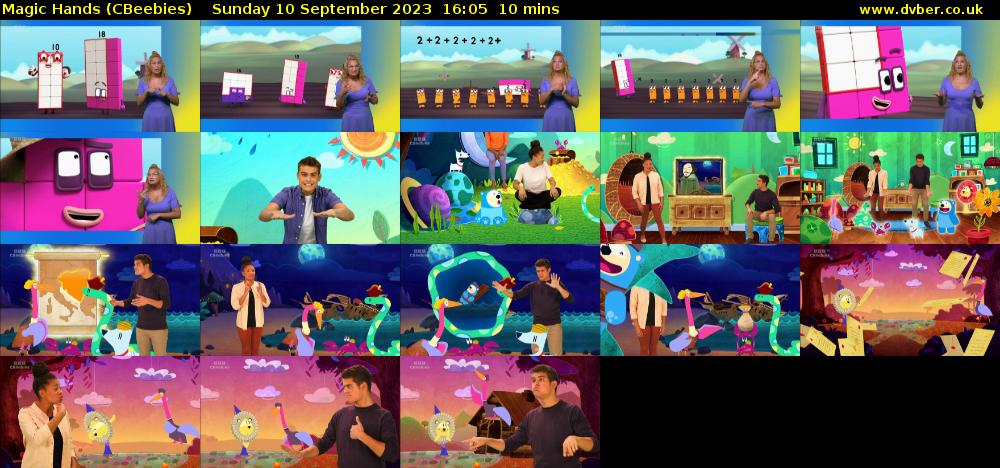 Magic Hands (CBeebies) Sunday 10 September 2023 16:05 - 16:15