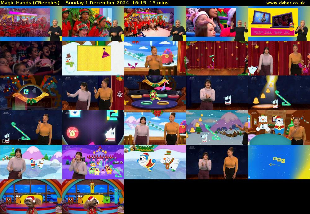 Magic Hands (CBeebies) Sunday 1 December 2024 16:15 - 16:30