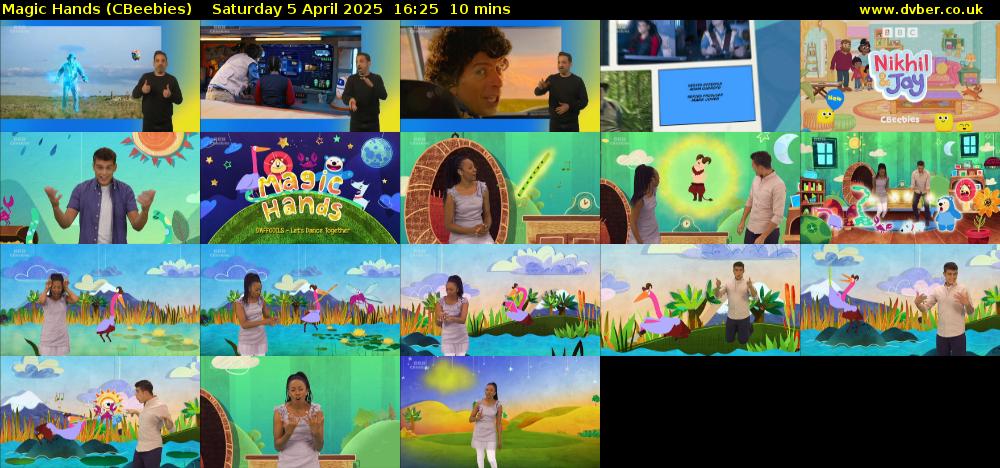 Magic Hands (CBeebies) Saturday 5 April 2025 16:25 - 16:35