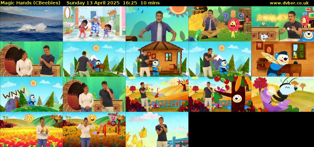 Magic Hands (CBeebies) Sunday 13 April 2025 16:25 - 16:35