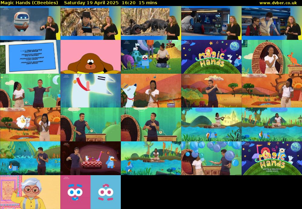Magic Hands (CBeebies) Saturday 19 April 2025 16:20 - 16:35